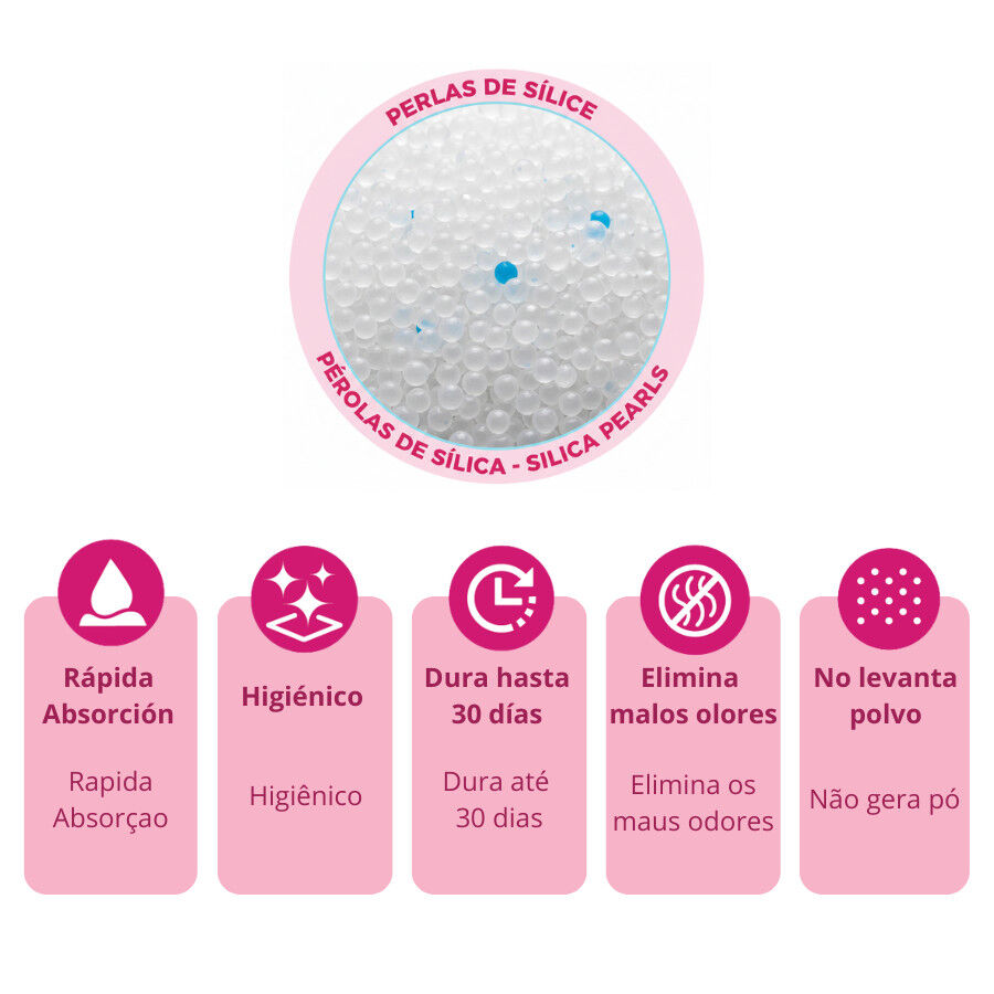 4 L Nova Clean P&eacute;rolas Absorventes de S&iacute;lica para Gatos, , large Imagem n&uacute;mero 3