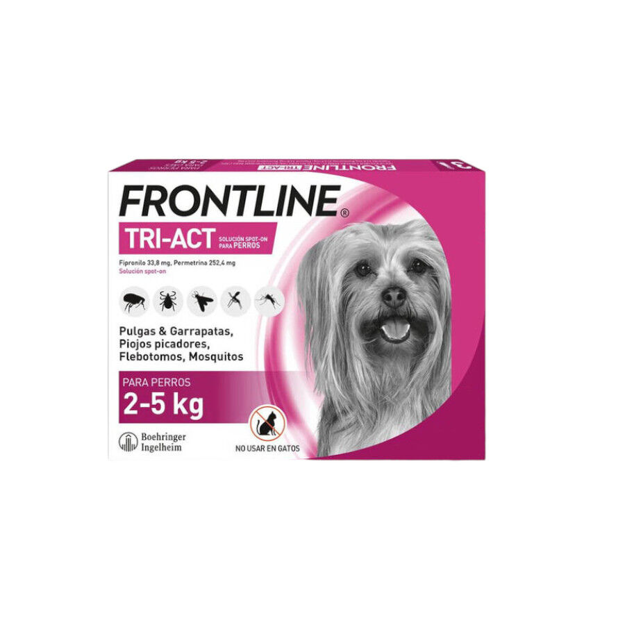 Frontline Tri-Act Pipetas antiparasit&aacute;rias para c&atilde;es mini, , large Imagem n&uacute;mero 2