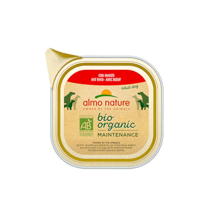 100 g Almo Nature Bio Organic de vitela terrina para c&atilde;es, , large Imagem n&uacute;mero 1