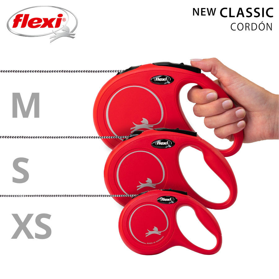 Flexi New Classic Trela extens&iacute;vel com cabo vermelho para c&atilde;es, , large Imagem n&uacute;mero 4