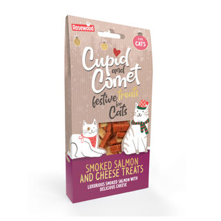 Rosewood Snacks Cupid & Comet de Salmão Fumado com Queijo para gatos 