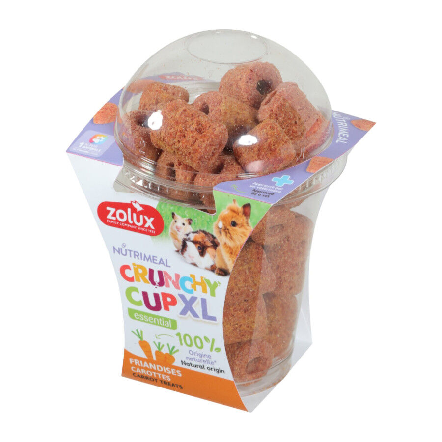 110 g Zolux Nutrimeal Crunchy Cup XL Cenoura para roedores, , large Imagem n&uacute;mero 1