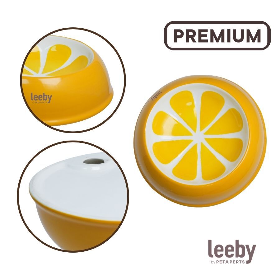 Leeby Comedouro de Cer&acirc;mica Estampado Lim&atilde;o para gatos, , large Imagem n&uacute;mero 3
