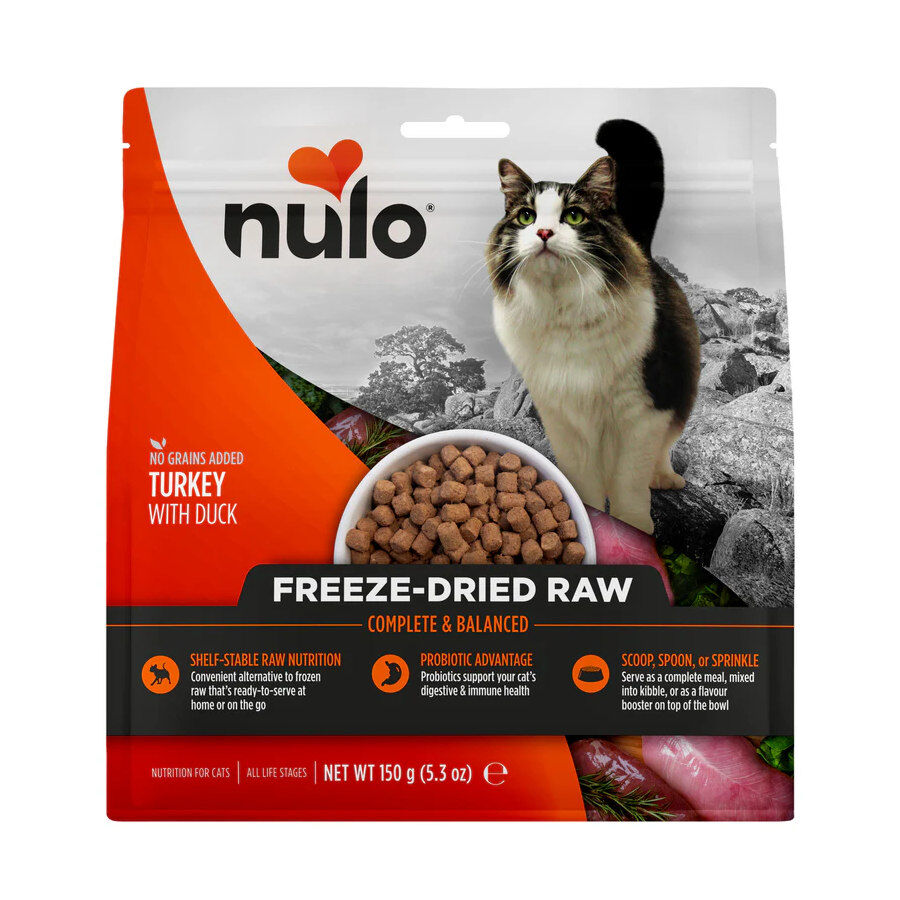 150 g Nulo Freeze Dried Raw Ra&ccedil;&atilde;o de Peru e Pato para gatos, , large Imagem n&uacute;mero 1