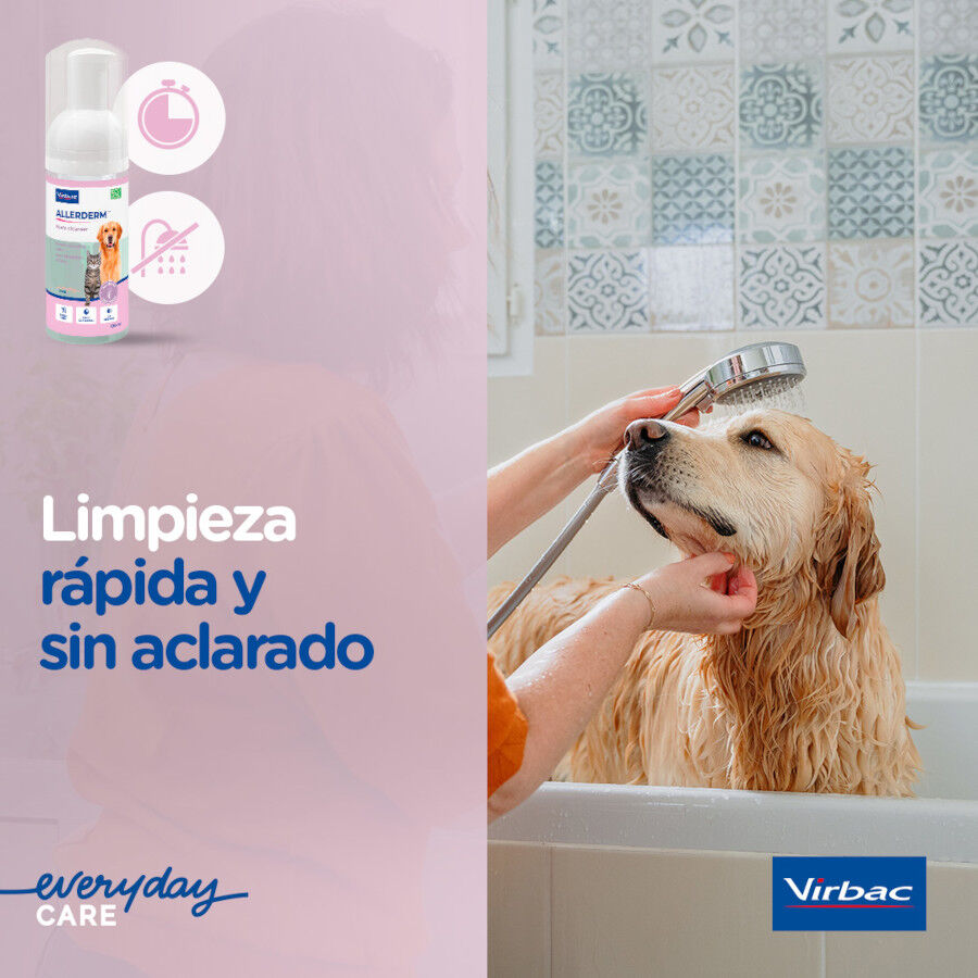 100 ml Virbac Allerderm Foam Cleanser Espuma de limpeza para c&atilde;es, , large Imagem n&uacute;mero 6