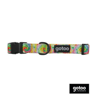 Gotoo Coleira estampada tie die para cães