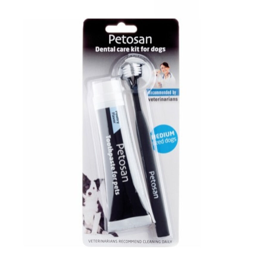 Petosan Kit de limpeza dent&aacute;ria para c&atilde;es m&eacute;dios, , large Imagem n&uacute;mero 2