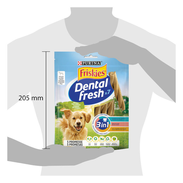 42 sticks Purina Snacks dentários Friskies Medium y Large para cães Pack poupança!,  Imagem número 2 42 sticks Purina Snacks dentários Friskies Medium y Large para cães Pack poupança!, , large Imagem número 2