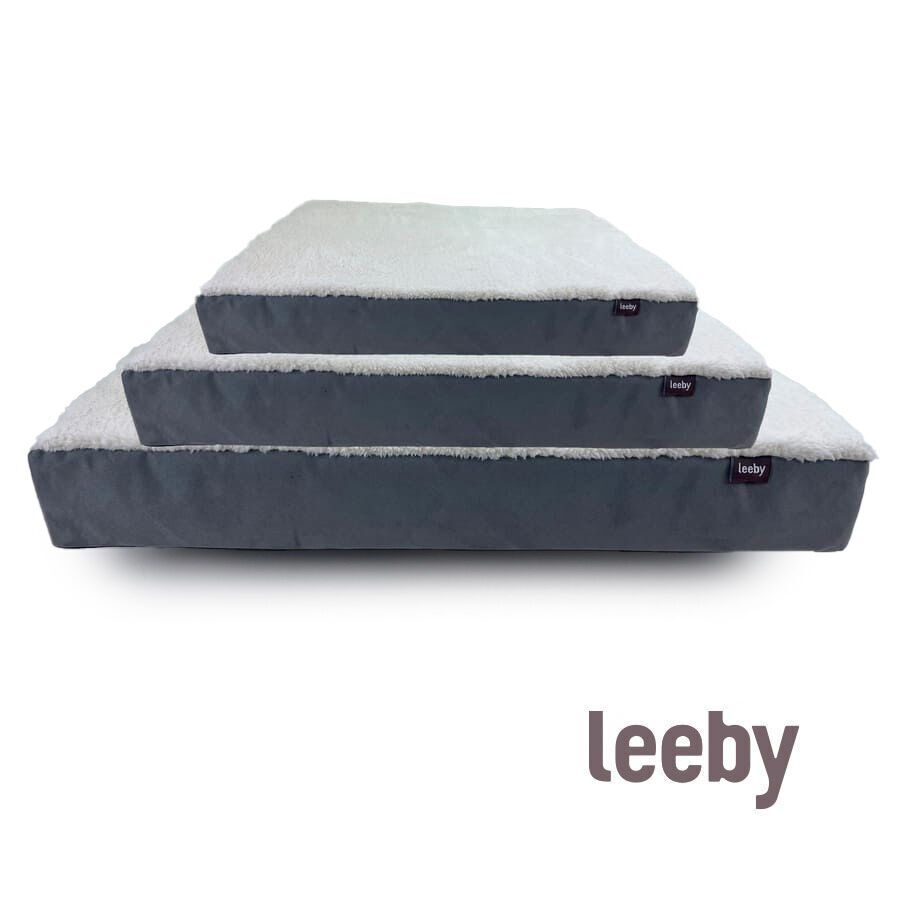 Leeby Colch&atilde;o Ortop&eacute;dico Viscoel&aacute;stico Cinzento para c&atilde;es, , large Imagem n&uacute;mero 2