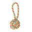 Tootoy! Pull Handle Rope Ball Multicolor bola com corda e pega para cães, , large Indicador imagem número 1