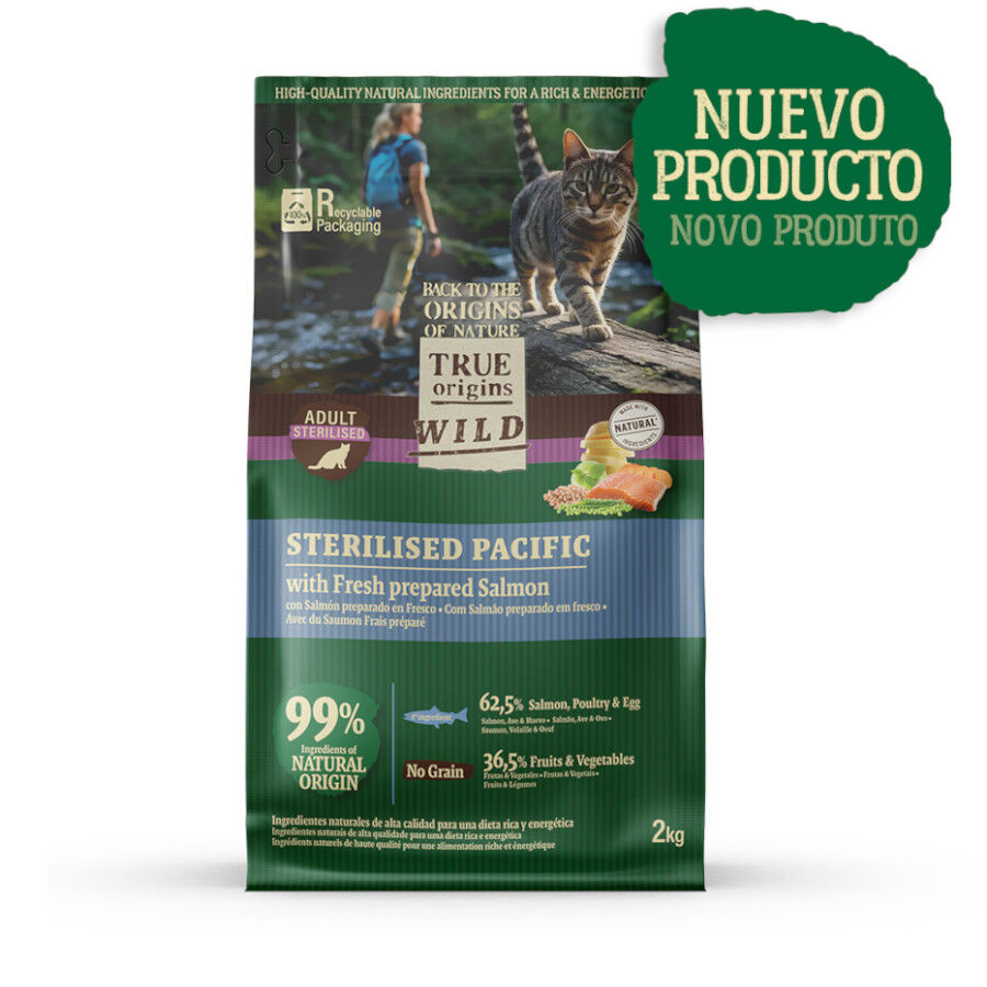 6 kg True Origins Wild Esterilizado Pacific Salm&atilde;o ra&ccedil;&atilde;o para gatos, , large Imagem n&uacute;mero 1