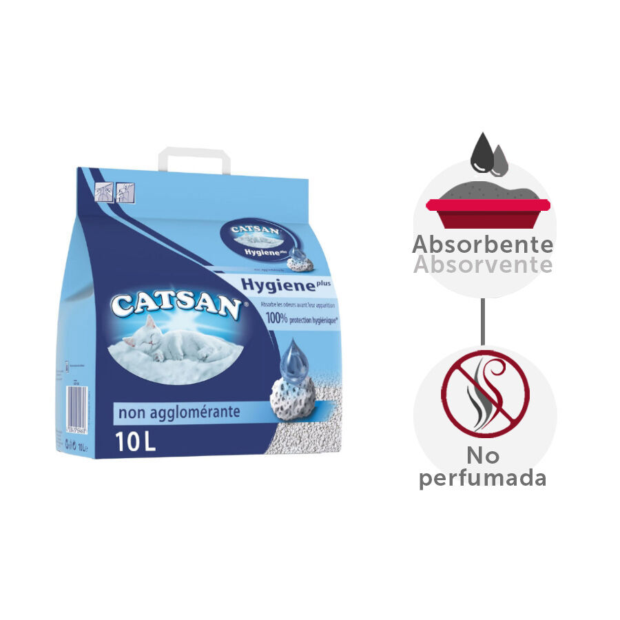 10 L Catsan Hygiene e cama n&atilde;o aglomerante para gatos, , large Imagem n&uacute;mero 1