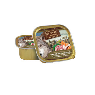 Natural Greatness Ganso com Brócolos e Cenoura lata para cães