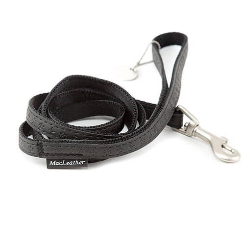 MacLeather Classic negro correa para perros Imagem n&uacute;mero 1
