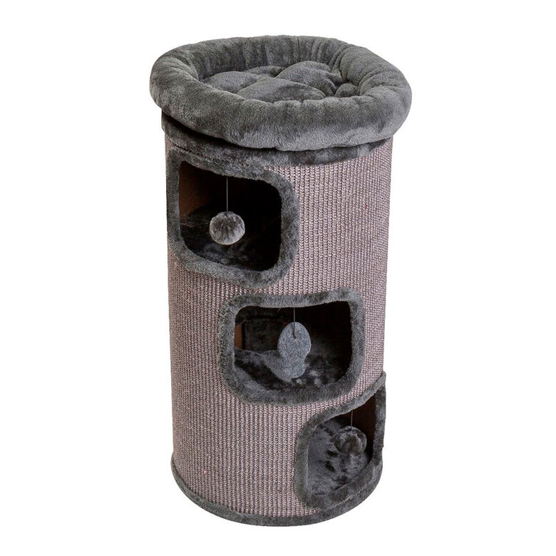 Catshion Tony Arranhador cinzento de 3 pisos para gatos, , large image number null