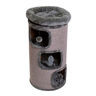 Catshion Tony Arranhador cinzento de 3 pisos para gatos