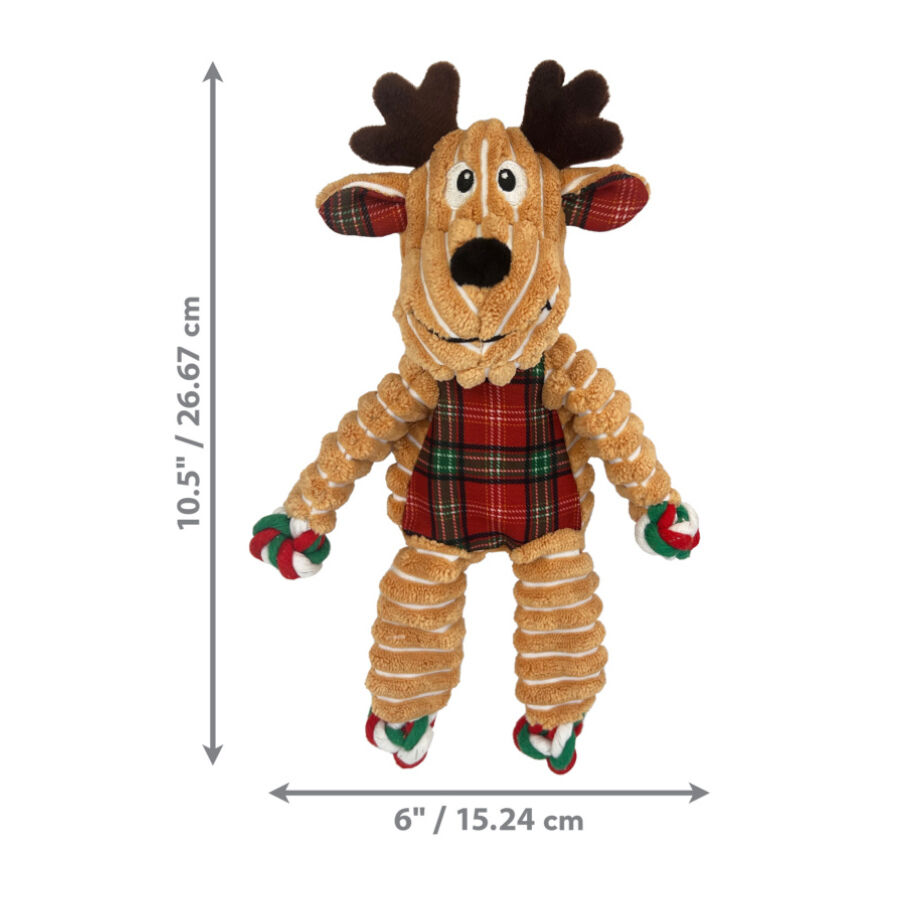 Kong Holiday Floppy Knots Rena de peluche para c&atilde;es, , large Imagem n&uacute;mero 3