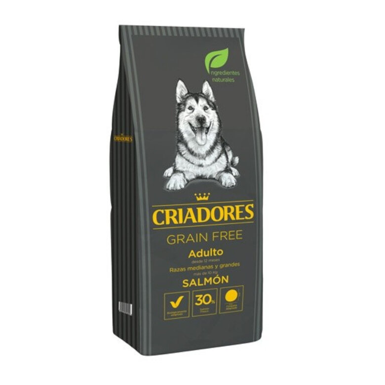 Criadores Adulto Grain Free Salmão ração para cães de raças médias e grandes, , large image number null