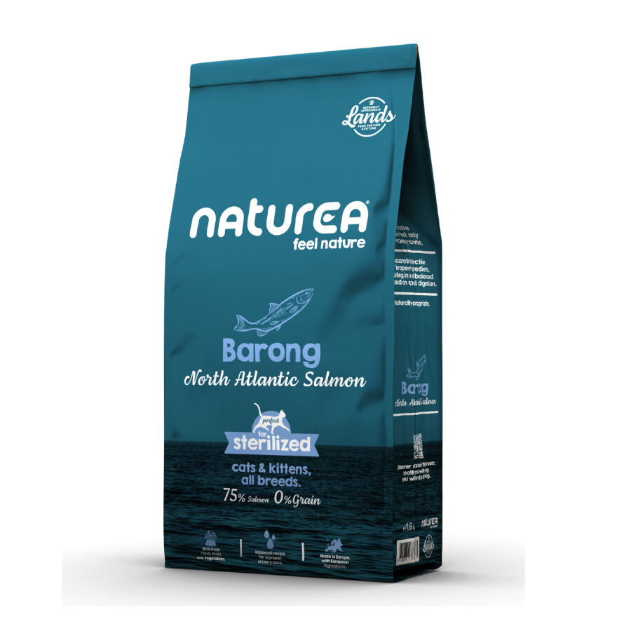5.5 kg Naturea Lands Barong Salm&atilde;o do Atl&acirc;ntico Norte ra&ccedil;&atilde;o para gatos, , large Imagem n&uacute;mero 1