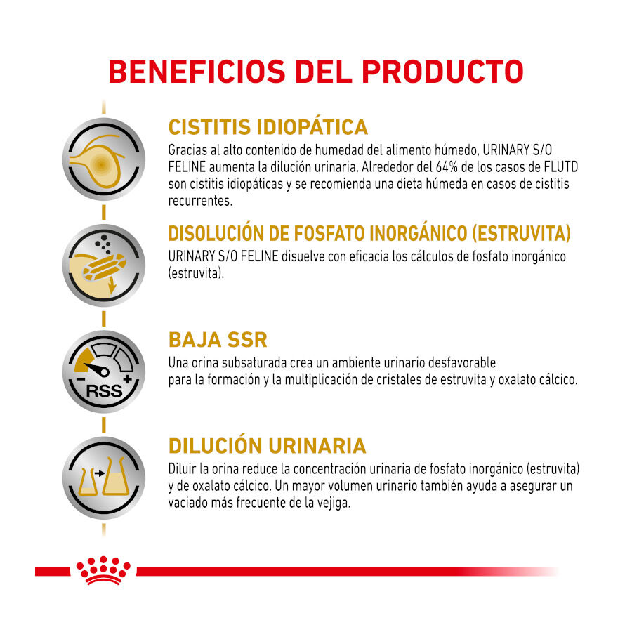 12 saquetas x 85 g Pack 12 Saquetas Royal Canin Veterinary Diet Feline Urinary S/O 85 g, , large Imagem n&uacute;mero 4