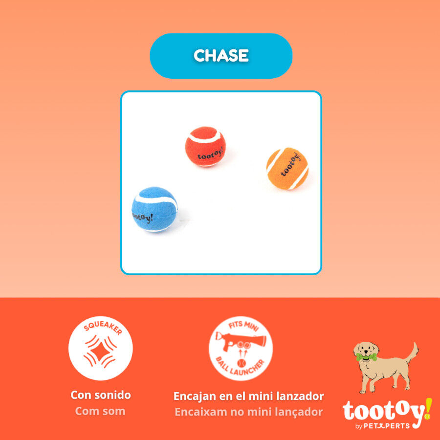 Tootoy! Chase Conjunto 3 bolas com apito mini para c&atilde;es, , large Imagem n&uacute;mero 3