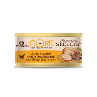 Wellness Core Shredded frango lata para gatos