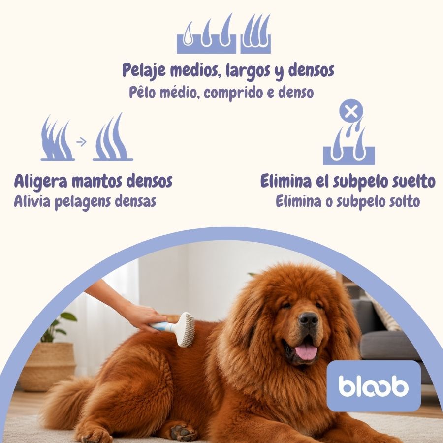 Bloob Escova Removedora de subpelo para c&atilde;es, , large Imagem n&uacute;mero 3