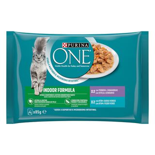 Purina One Indoor Formula Saqueta em molho para gatos