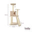 Leeby Boucle Collection árvore arranhadora com cama nido e arranhador vertical para gatos, , large Indicador imagem número 5