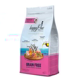 happyOne Mediterraneum Grain Free ração de sardinha para gatos esterilizados