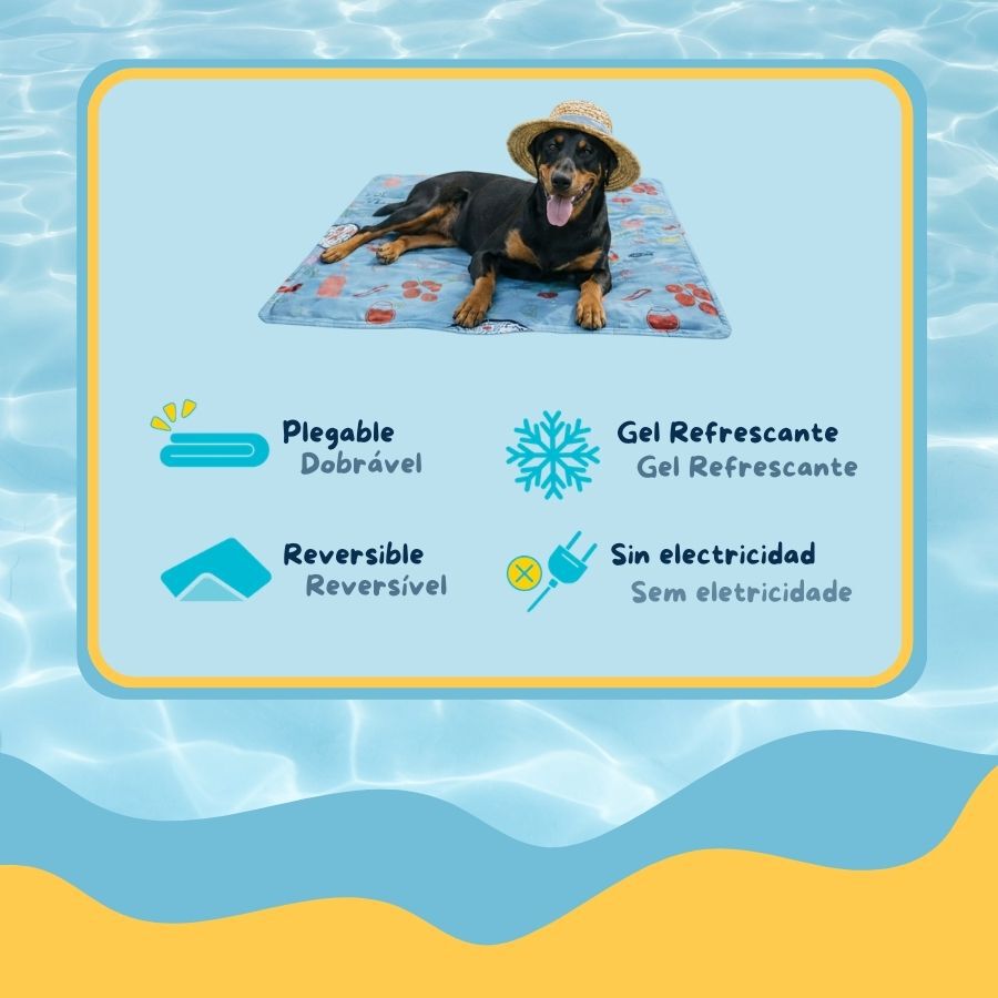 Summer Vibes Cool Mat Dolce Vita Tapete Refrescante para c&atilde;es, , large Imagem n&uacute;mero 4