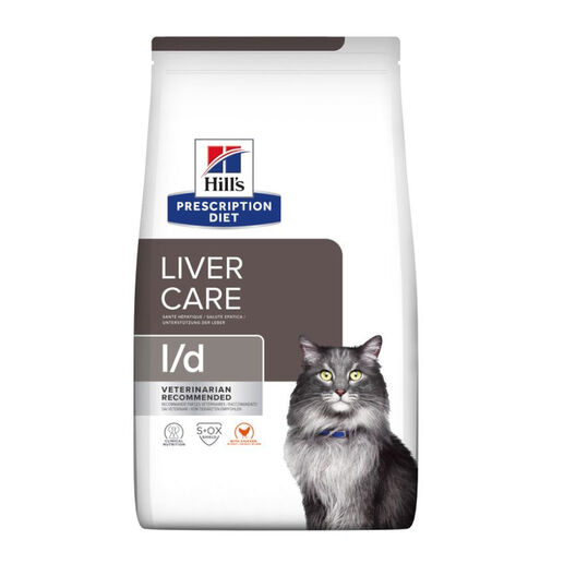 Hill's Prescription Diet Liver Care Frango ração para gatos, , large image number null