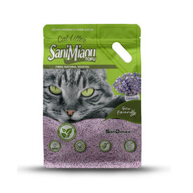 SaniMiau Areia de Tofu Lavanda para gatos
