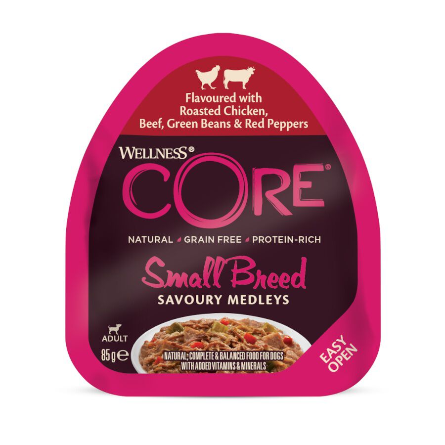 85 g Wellness Core Small Breed Grain Free Frango e Terneira terrina para c&atilde;es, , large Imagem n&uacute;mero 1