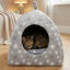 Leeby Cama igl&uacute; estrela cinzenta para gatos, , large Indicador imagem n&uacute;mero 1
