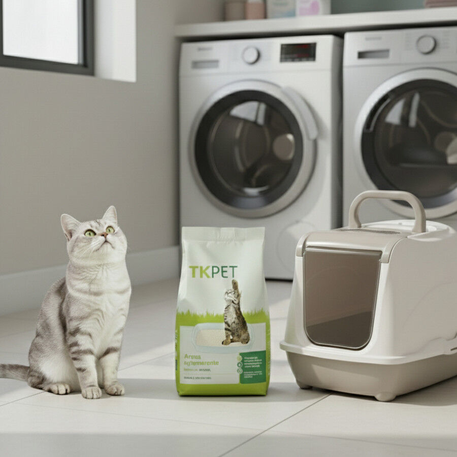 10 L TK-Pet Areia Aglomerante de Bentonite Natural para gatos, , large Imagem n&uacute;mero 2