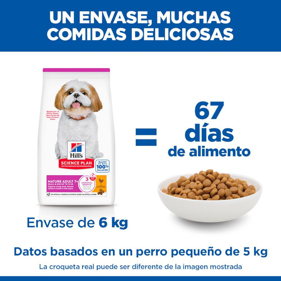 3 kg Hill's Science Plan Mature Adult Small Y Mini Frango ra&ccedil;&atilde;o para c&atilde;es, , large Imagem n&uacute;mero 6