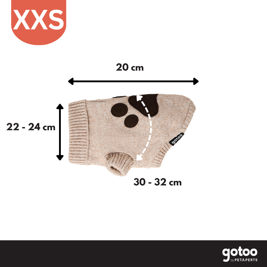 Gotoo Camisola de Malha Castanha para c&atilde;es, , large Imagem n&uacute;mero 4