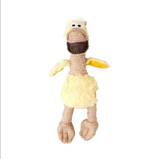 Flamingo pato amarelo de peluche para cães.