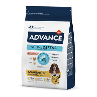 Advance Active Defense Medium Maxi Sensitive Salmão e Arroz ração para cães