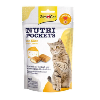 Gimcat Nutri Pockets Snacks de queijo para gatos
