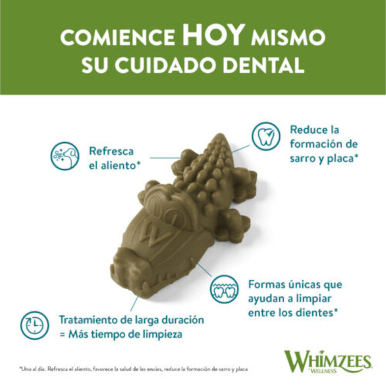 6 sticks Whimzees Snacks Dentários Crocodilo para cães de porte grande,  Imagem número 3 6 sticks Whimzees Snacks Dentários Crocodilo para cães de porte grande, , large Imagem número 3