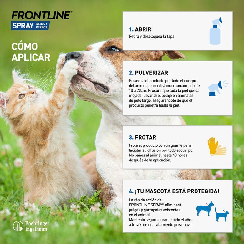 Frontline Spray Antiparasitário para cães e gatos,  Imagem número 4 Frontline Spray Antiparasitário para cães e gatos, , large Imagem número 4