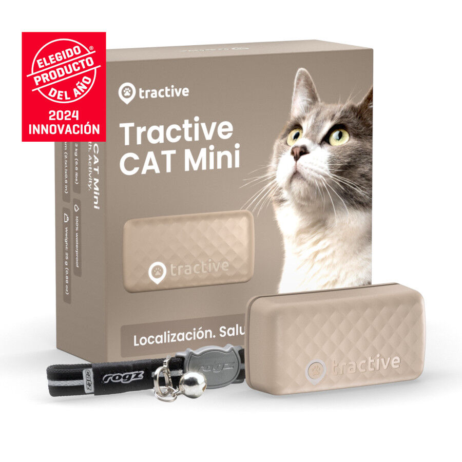 Tractive Cat Mini Rastreador GPS Marrom para Gatos, , large Imagem n&uacute;mero 2