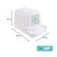 Nice Care Caixa de Areia Fechada Branco para gatos, , large Indicador imagem n&uacute;mero 3