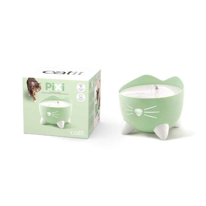 Catit PIXI Fonte Bebedouro Verde para gatos,  Imagem número 1 Catit PIXI Fonte Bebedouro Verde para gatos, , large Imagem número 1
