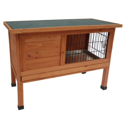 Flamingo Bunny 90 conejera de madera cl&aacute;sica Imagem n&uacute;mero 1