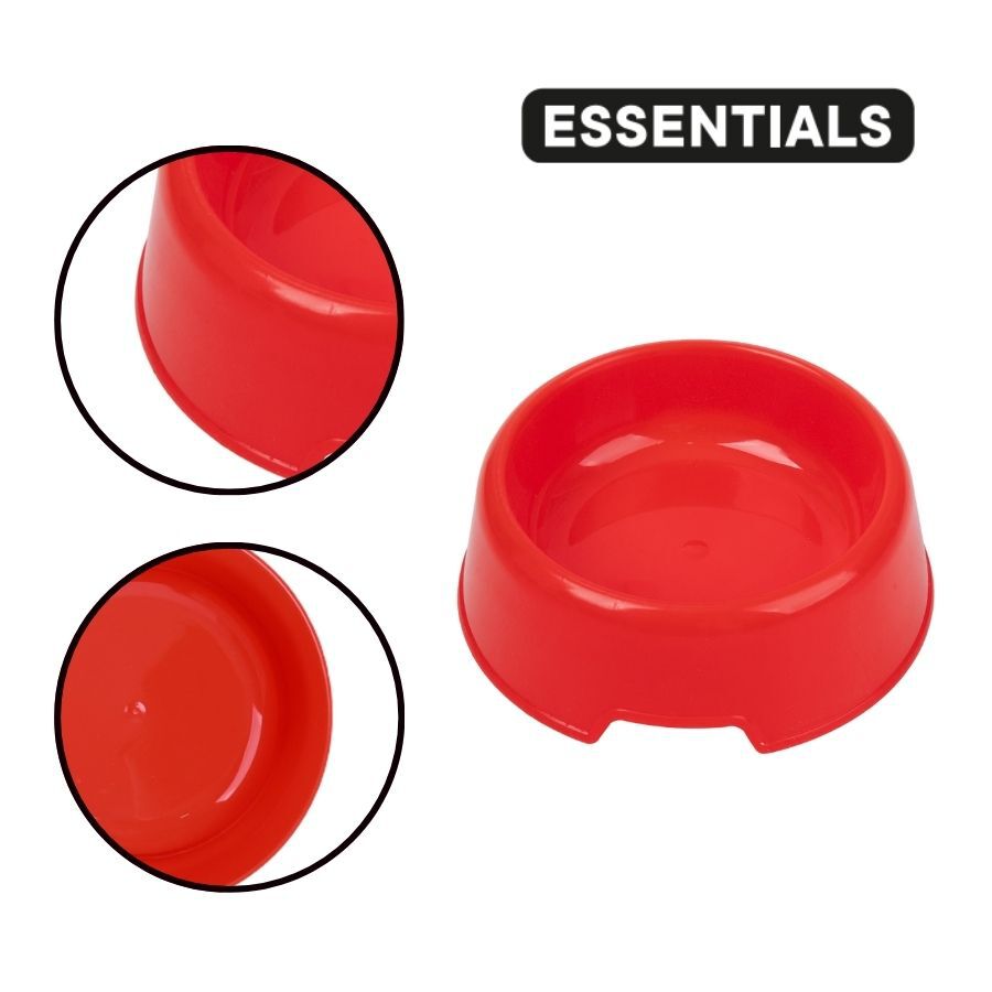 Leeby Comedouro de Pl&aacute;stico Vermelho para c&atilde;es e gatos, , large Imagem n&uacute;mero 3