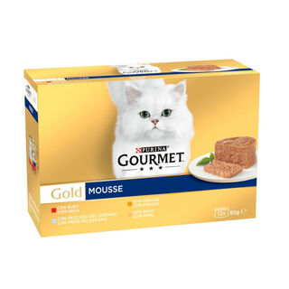 Gourmet Gold Mousse Sortido de latas para gatos - Multipack