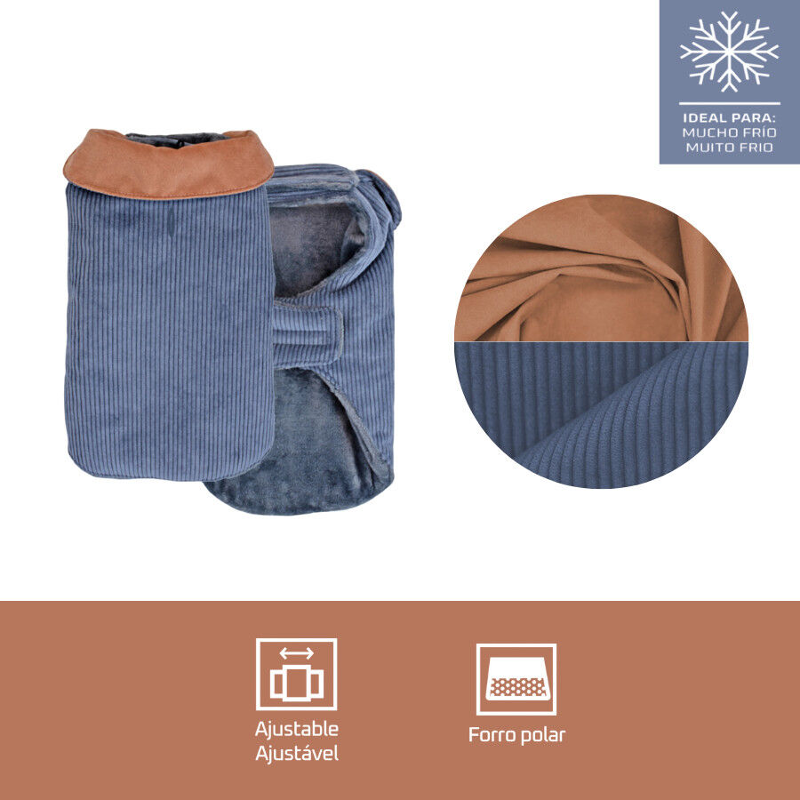 Outech Casaco Estilo Aviador Rosa e Azul para c&atilde;es, , large Imagem n&uacute;mero 4